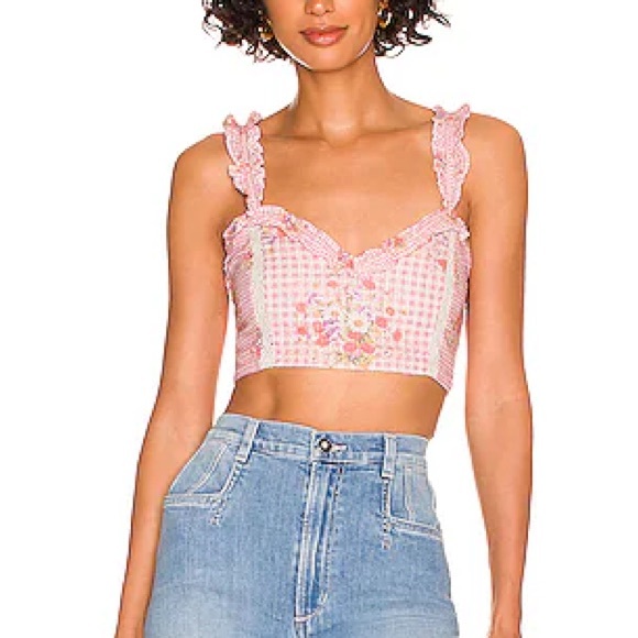 LoveShackFancy Miyera Bralette - Picture 2 of 3